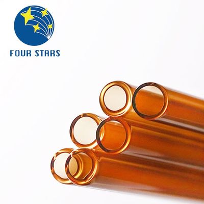 Het scherm die 635mm Farmaceutisch Amber Glass Tube In Chemistry Laboratorium drukken