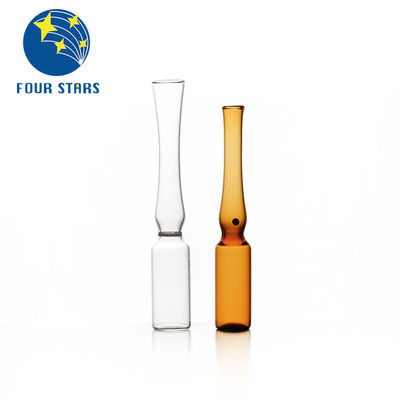 kwaliteit  Amber Clear Pharmaceutical Empty Glass Ampoules YBB/ISO 1ml Ampule fabriek