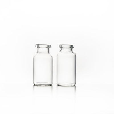 Transparante Farmaceutische Glasflesjes met Berijpte die Oppervlakte Behandeling in Kartondoos worden ingepakt