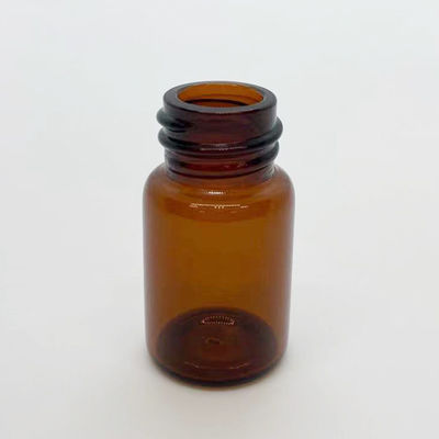 22mm de Flessen Schroefdop7ml Amber Glas flesjes With Screw Kappen van het Diameter Kleine Glas
