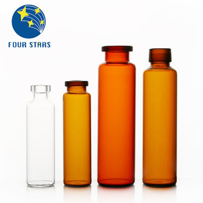 Het tubulaire Duidelijke Amber10ml Flesje met geringe vervuiling van de glas Mondelinge Vloeibare Fles